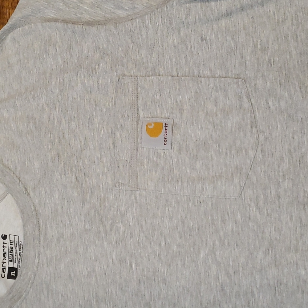 Mens Carhartt Force gray short sleeve tshirt size XL - Picture 2 of 4